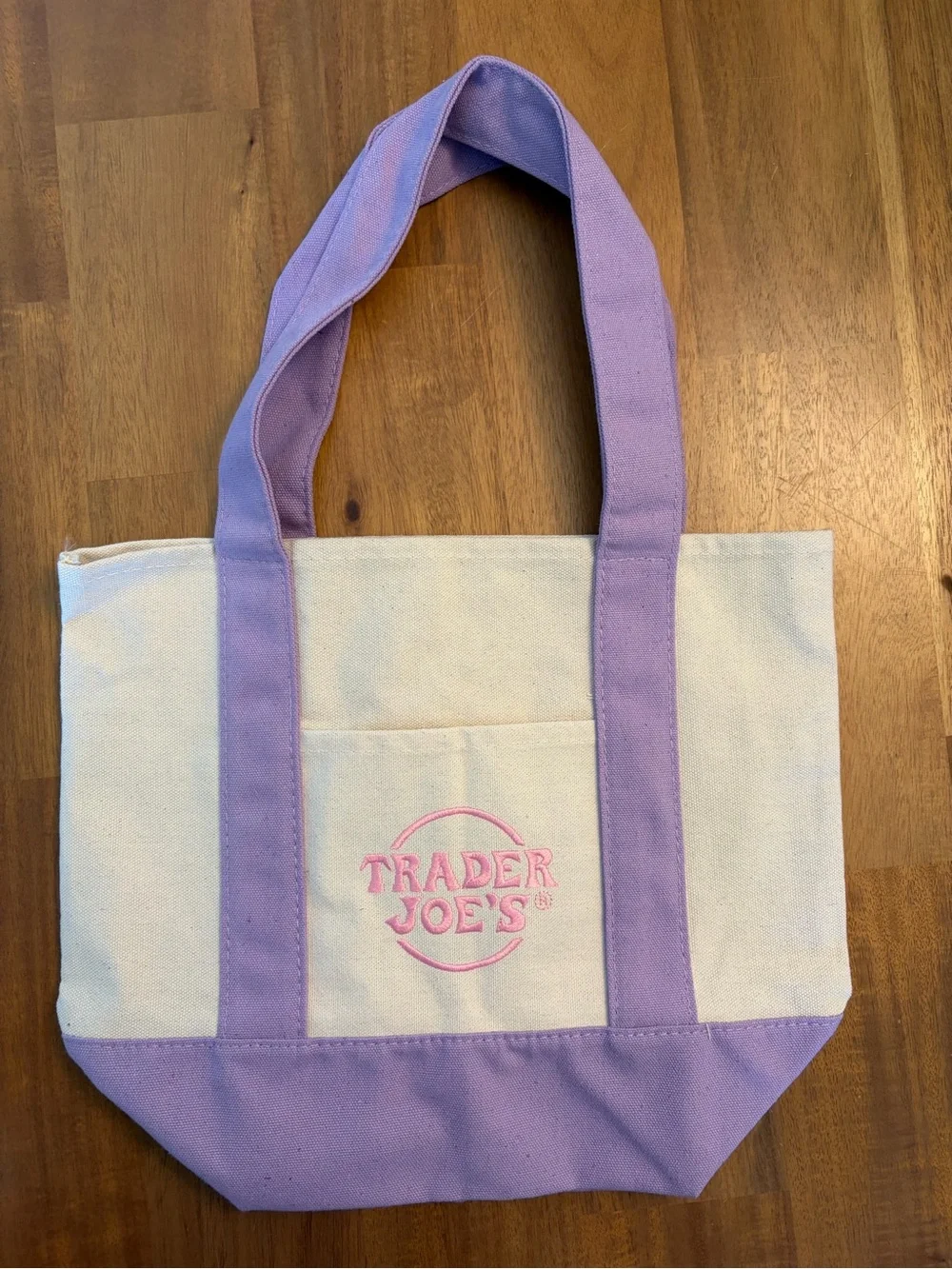 Trader Joe’s Pastel Purple Mini Canvas Tote